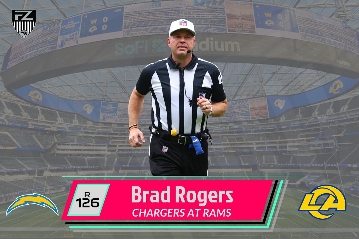 footballzebras's tweet photo. Referee for Chargers at Rams — Brad Rogers
https://t.co/wSwqu7OJiH #LACvsLAR #BoltUp #RamsHouse https://t.co/5OWVgNCDJN