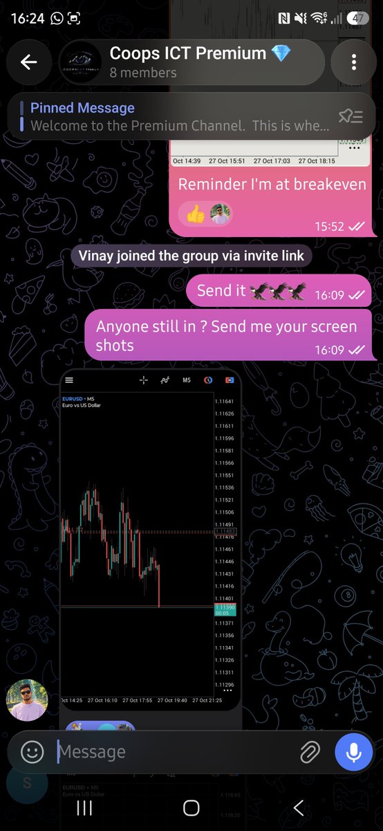 CoopsICT's tweet photo. $EURUSD | New York Session 📈

Me and the group secured profits from London, re-entered after price rebalanced in New York and just booked price at the lows.

An incredible day in Premium. 🔥

The guys are learning fast, understanding how I approach the markets and applying the framework to read price, follow liquidity and understand the narrative.

The goal is to build traders who understand the why, not just the entry. 🎯

#SMC #EURUSD