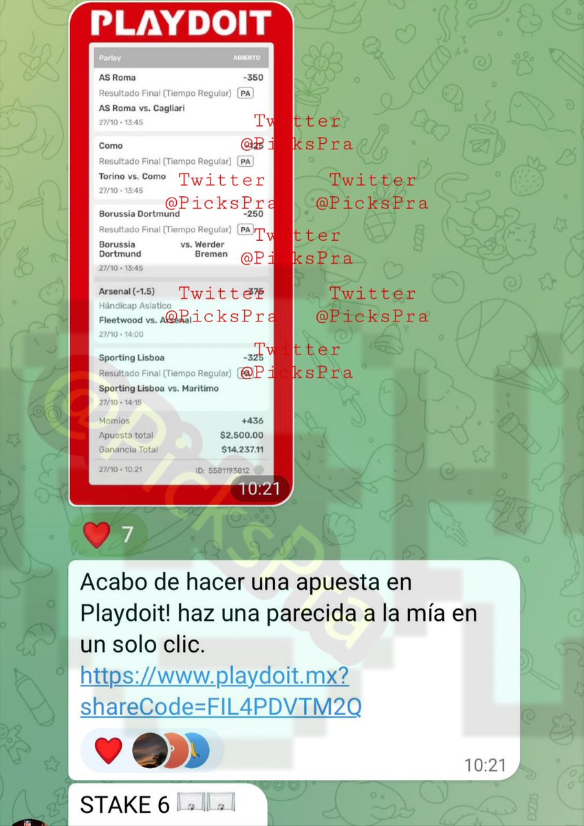 PicksPra's tweet photo. Parlay futbolero 💣⚽ de Koala Picks 🐨 

Solo unos cuantos pesos 💰

Le seguimos con más picks 🎁? ♥️♥️♥️ https://t.co/bFJRgCS6ad