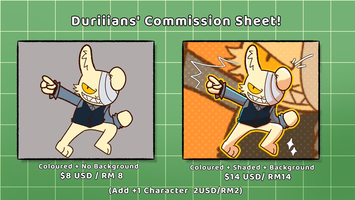 CabbitMaoArts's tweet photo. UPDATED COMMISSION SHEETS

Ayyyy my art commissions are open right now! :D If you’re interested in getting a drawing from me, just shoot me a DM!

#artcommissions #commissionsopen #CommissionsArt #artistonTwitter #DigitalArtist #Illustration https://t.co/ZYKjypg2Tn