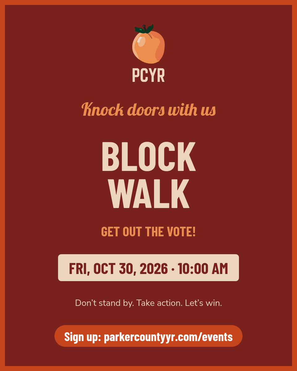 ParkerCountyYR's tweet photo. The morning after @JDVance speaks in Weatherford we will be teaming up with @FortWorthYR to hit doors and get voters out to the polls!

When polls close next Tuesday, will you feel confident that you've done everything you can to secure victory for Texas? https://t.co/xr92e7rKWf