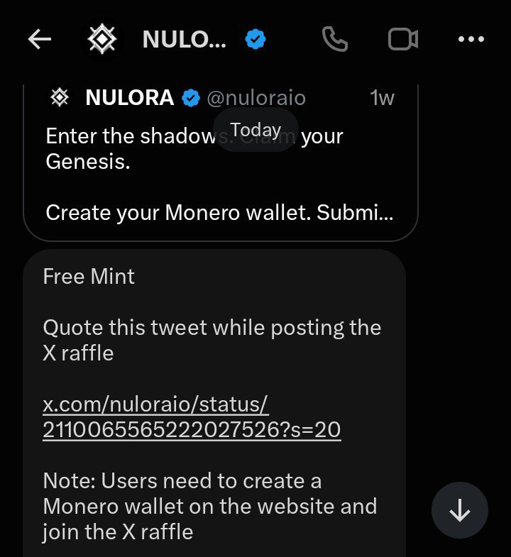 goku_xc's tweet photo. 🚨Giveaway WL  Spot for @nuloraio Genesis NFT (FREE MINT)🥳

👨‍🍳 @nuloraio is a Genesis Launchpad for @monero and your still early 

🏷️How to enter:
✅ Follow @goku_xc & @nuloraio
✅Create your Monero wallet 🔗https://t.co/D5tV2GIYmZ
✅Like & retweet 
✅Comment same wallet address with SS 
✅Tag  a  friends