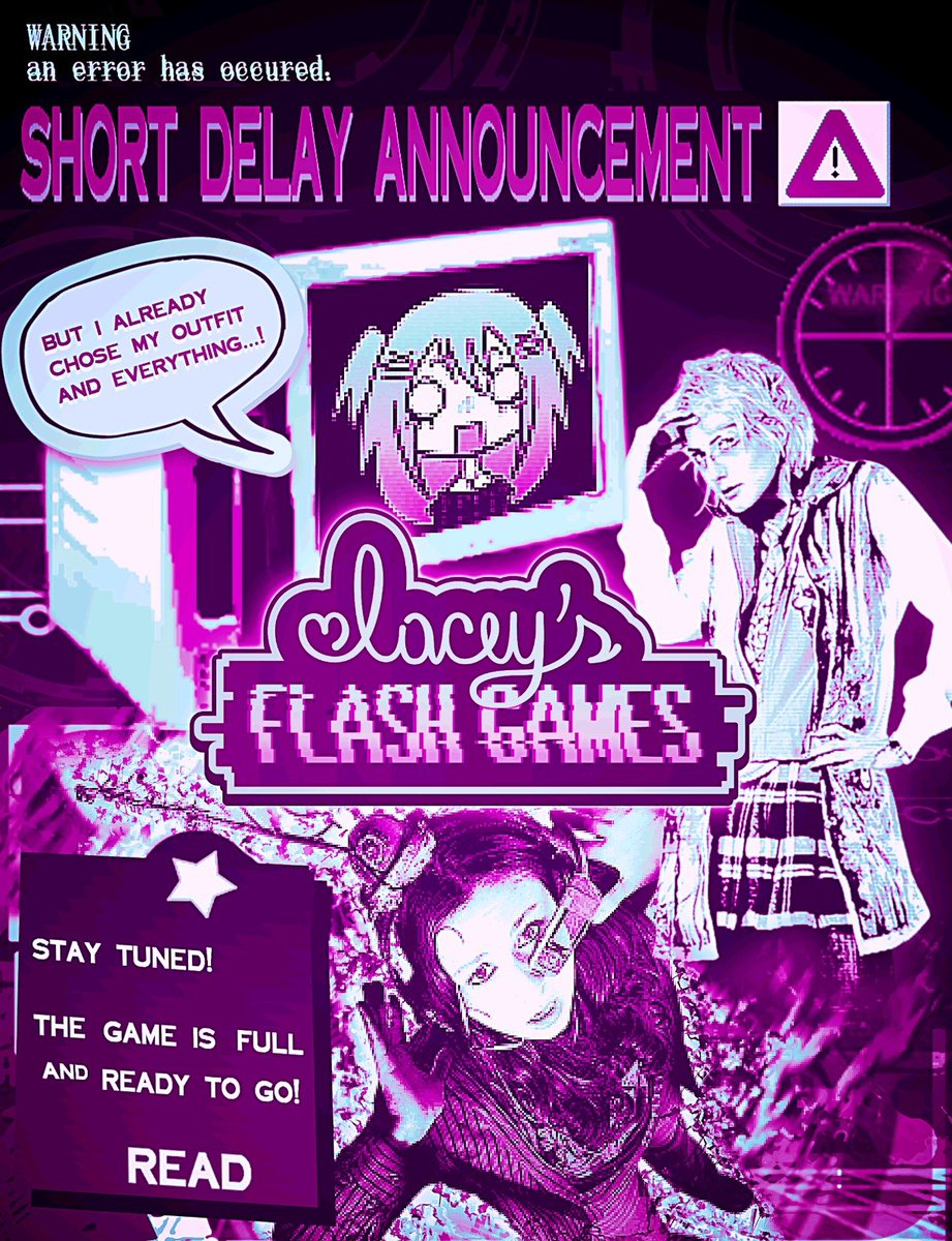 BNG_games's tweet photo. Hi everyone! we have an update about Lacey's Flash Games, we're currently working through some final steps related to releasing the game on Steam and waiting on the reply of the support team.  Lacey's Flash Games will not be able to release today as originally planned. https://t.co/C6ZyTH5BpH