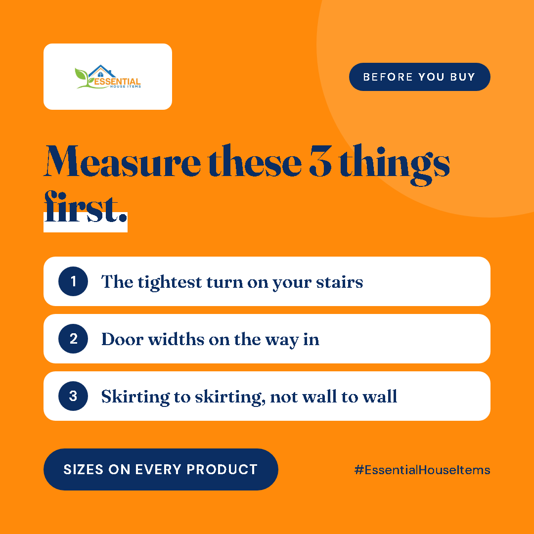 EssHouseItems's tweet photo. Before you buy furniture, measure these 3 things:

1. The tightest turn on your stairs
2. Door widths on the way in
3. Skirting to skirting, not wall to wall

Every product on our site lists its size 📏
https://t.co/1cXhrgs4uO

#FurnitureTips #SmallSpaces #HomeUK https://t.co/OjD1S6dpSG