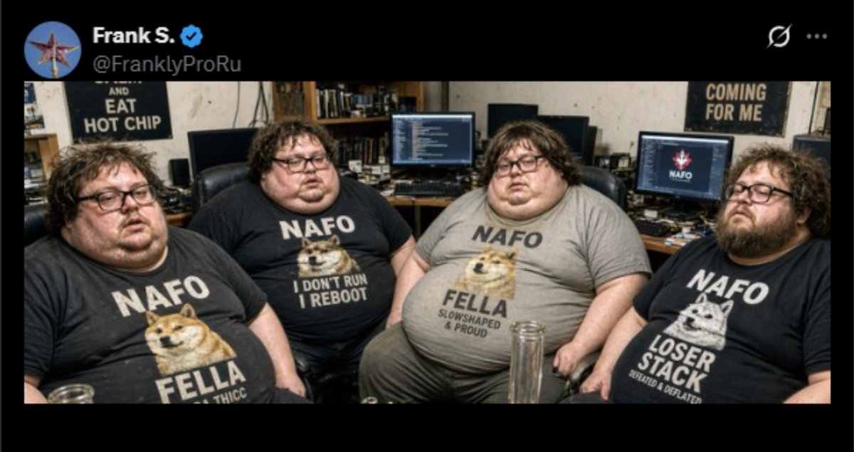 badger65356's tweet photo. Me and the local nafo lads will be bonking tonight! 🤣🤣🤣 https://t.co/fE9fd4Uof2