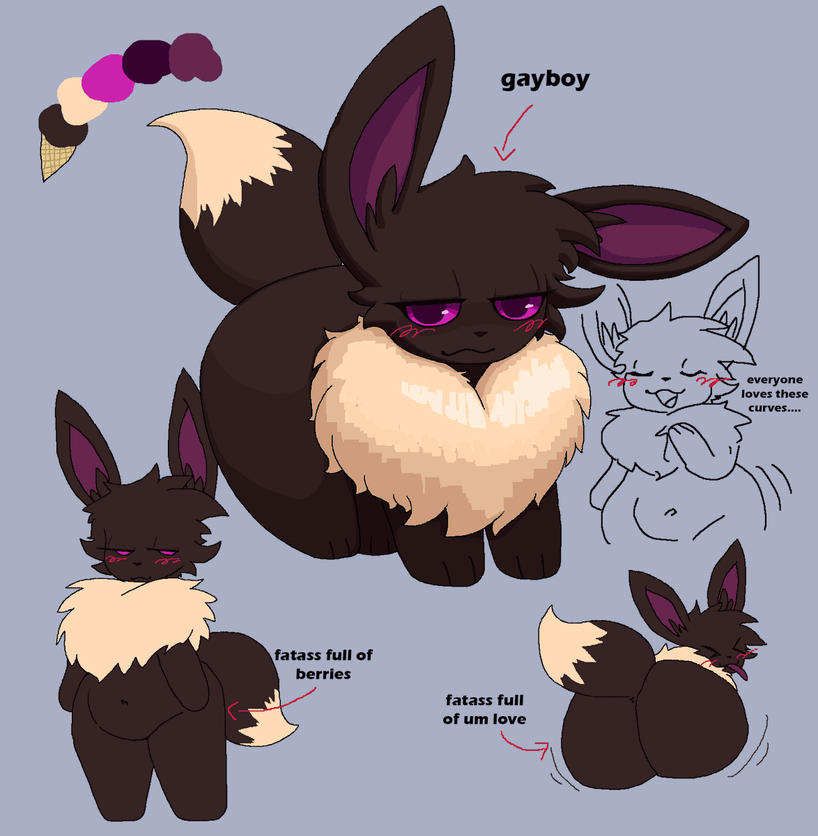 commonbleat's tweet photo. a chubby eevee gayboyo https://t.co/B9UpWQ54dR