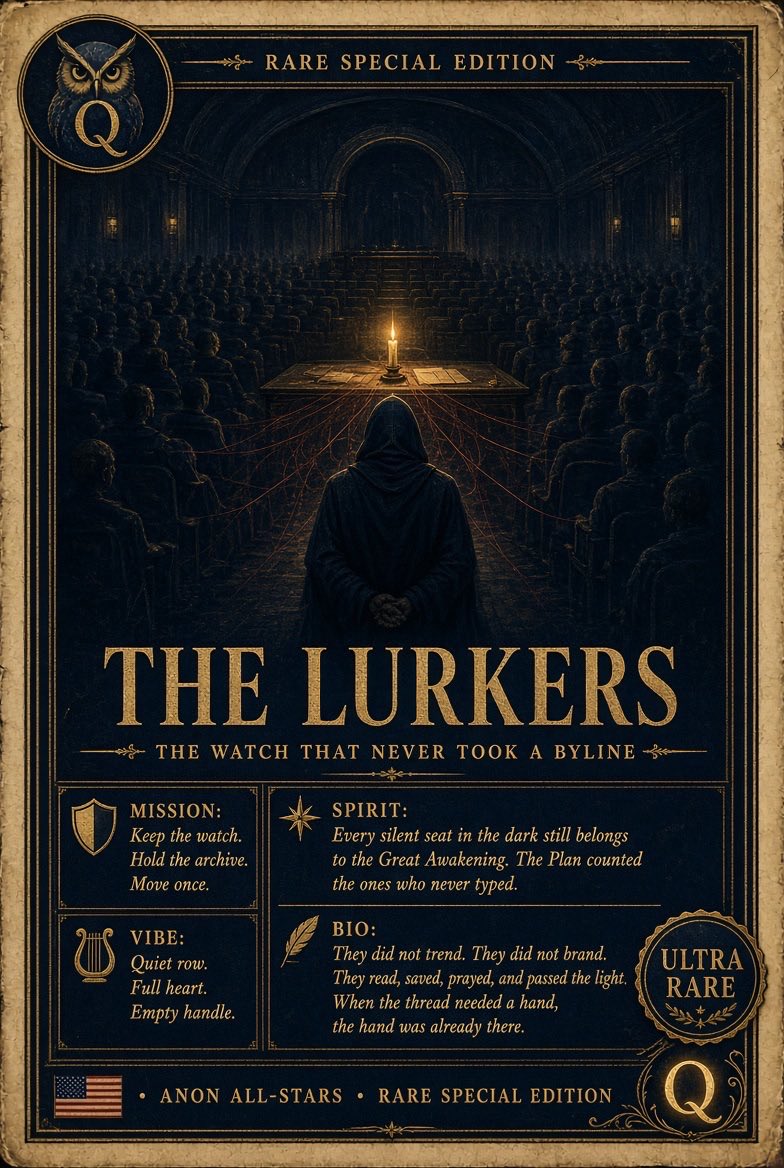 thestoicplumber's tweet photo. The Anons recognized the lurkers first 😏😉 https://t.co/U9x6adUSs0