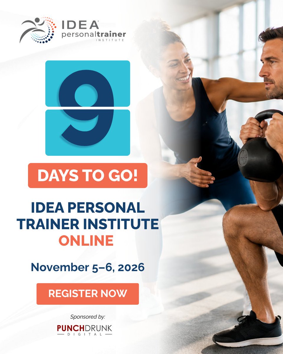 ideafit's tweet photo. Only 9 days to go!

Invest in your growth with sessions on coaching, brain health, nutrition, business development, longevity, digital marketing, and more.
Learn today. Apply tomorrow.

🔗 Register now: https://t.co/AouDGfR8Nn

#IDEAPTI #IDEAfit https://t.co/QCGaaYLlzd