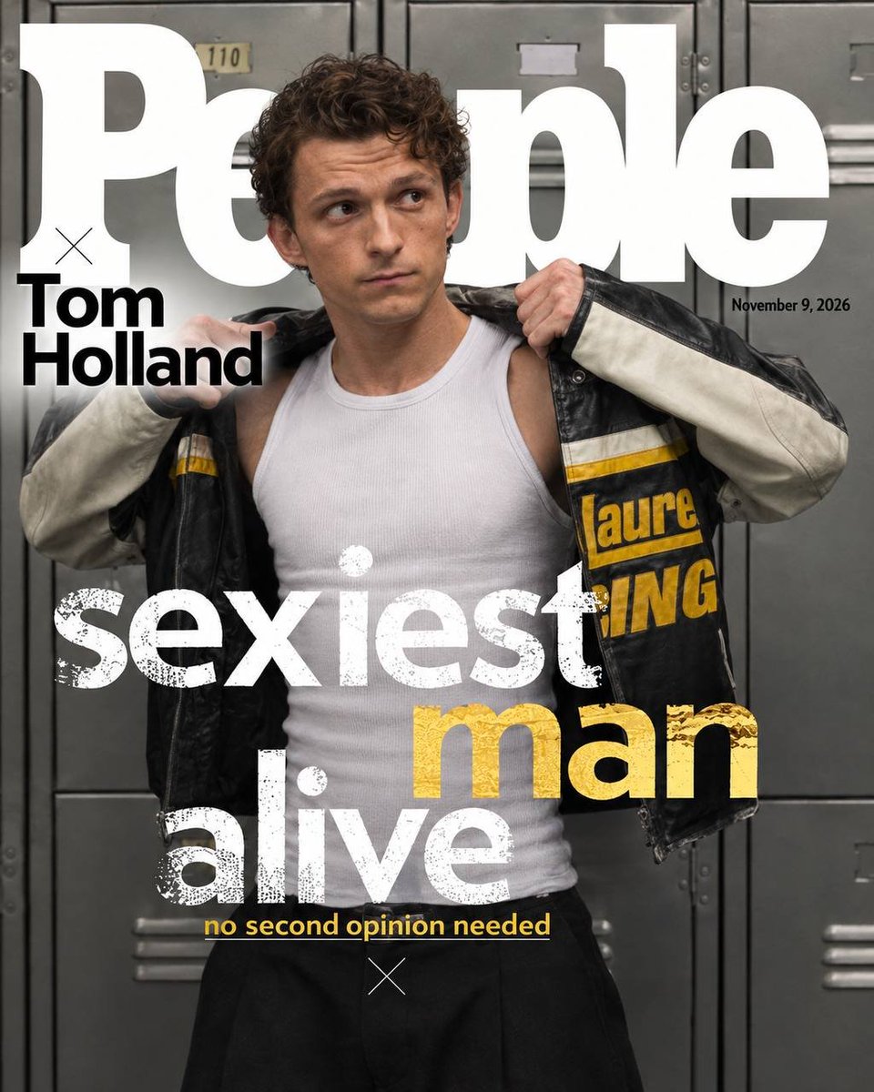 TomHolland4K's tweet photo. What People's "Sexiest Man Alive 2026" cover SHOULD have been: https://t.co/wBknZC8RKO
