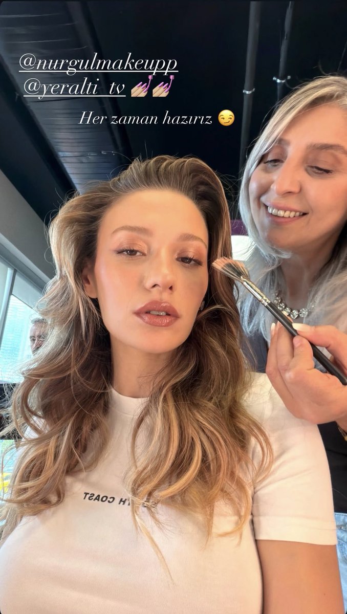 sumsource's tweet photo. Sümeyye New IG Story Update | 10.27.26 

“we are always ready 😏 @/nurgulmakeupp @/yeralti_tv” 
#SümeyyeAydoğan https://t.co/WQBGNumnvD