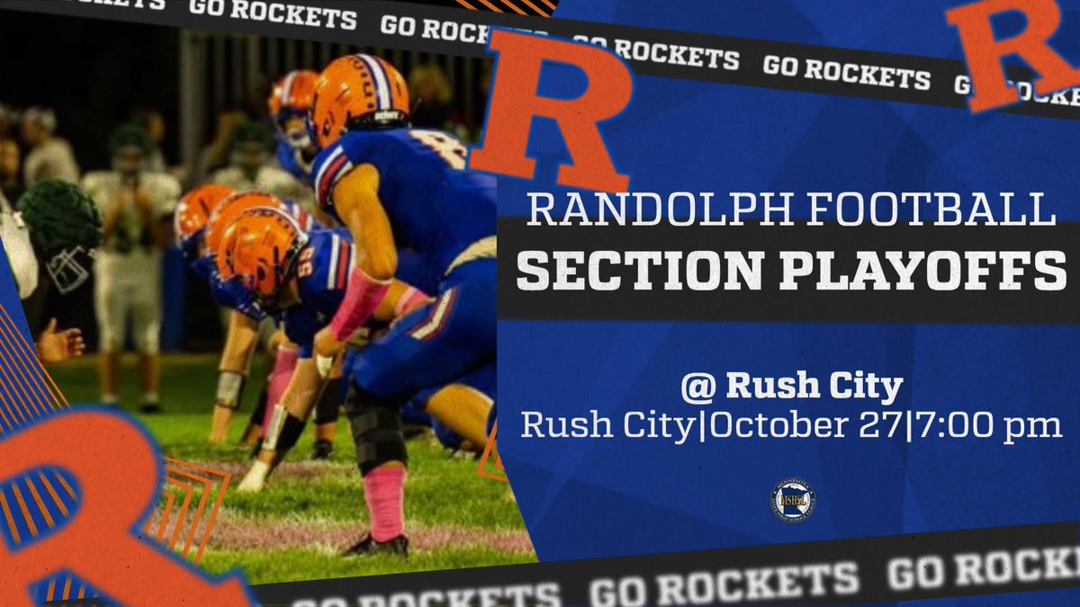 Randolph/Fit Academy Charter: GAMEDAY LINKS FOR TONIGHT'S SECTION 4AA MATCHUP AT RUSH CITY: Livestream: https://t.co/nw1RvCNZrr Tickets: https://t.co/