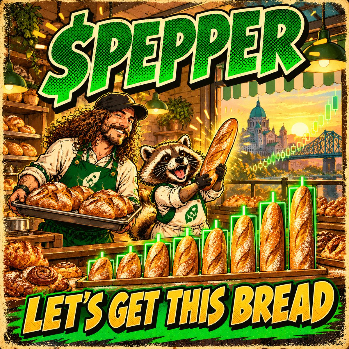 Gyuman82's tweet photo. GM $PEPPER community 🦝

Let’s get this bread 💪 

#StillEarly https://t.co/od5zbIH82e