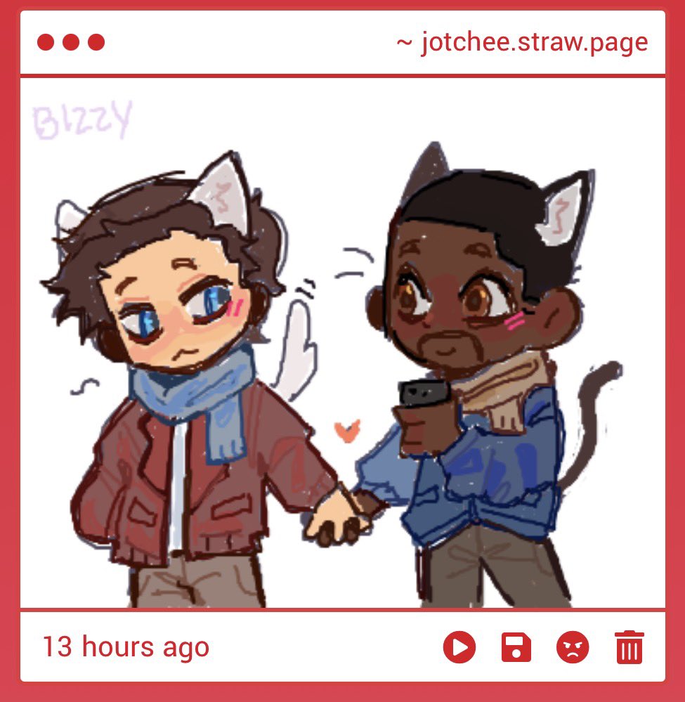 jotchee's tweet photo. Bizzy My heart. My fucking heart. 😭😭😭 This is so cute Thank U😭😭Ough My sambucky 😭😭😭My heart https://t.co/y3JPhHOE5R