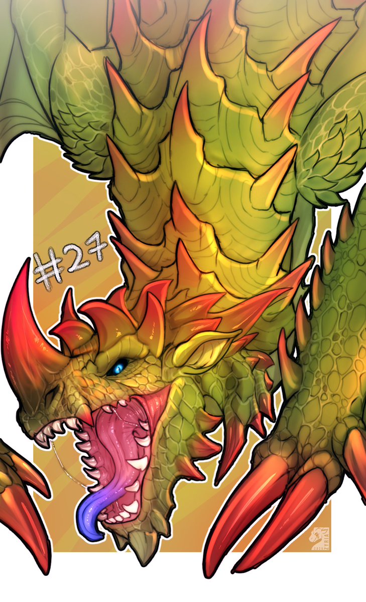 ZyriaArts's tweet photo. DragonTober 2026
Day 27: Espinas (Monster Hunter) https://t.co/LFyp4UnfhX