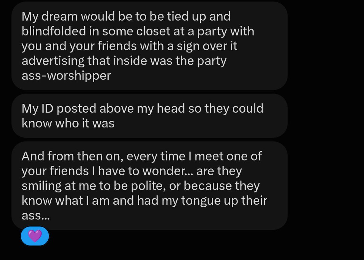 AlexxScorch's tweet photo. My slave @MIgoongaymer was too embarrassed to post these messages himself but I'll do it for him. I'm so nice <3 https://t.co/ZsWmAQ81nN