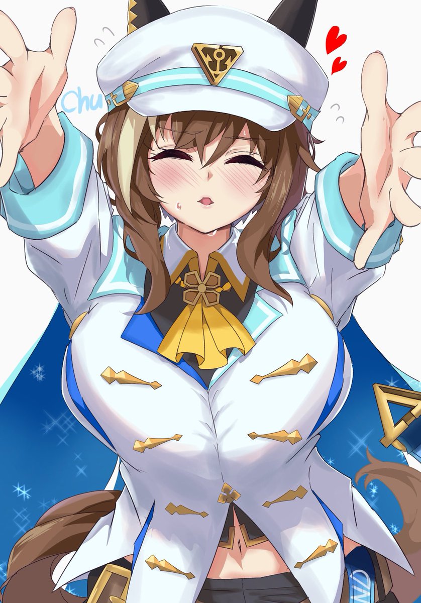 EKAZAWA_SDVX's tweet photo. 投げキッスシュヴァちを描きました🍀

（本人は陰でめちゃくちゃ練習した） https://t.co/FXkt4ihE2S