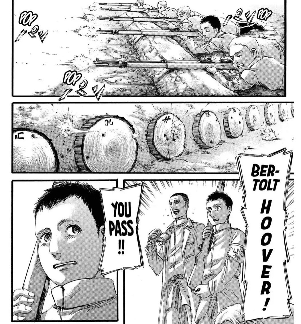 dontmind_e's tweet photo. AOT would’ve been a completely different story if Bert kept a gun on him who the fuck has that accuracy and percussion at like 9 like literally no one else was even CLOSE https://t.co/tvJfuV4xn1