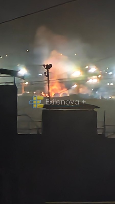 LetsArmUKR's tweet photo. 🔥 UPDATE:

A Russian Pantsir fired its 30-mm automatic guns at aerial targets over Lipetsk tonight. Its shells burst in the sky without hitting them. Air defence was active above the city. But this gunfire did not bring the targets down.

A fire was also reported in the area of NLMK, the Novolipetsk steelworks, after air-defence activity or a falling object. Flames and thick smoke rose behind rooftops. An orange glow was visible from farther across the city. The report places the fire near the plant, not necessarily inside it.

Earlier tonight, missile alerts sounded across several Russian regions, while initial reports from Lipetsk described impacts and a fire toward the airfield. The Pantsir engagement and the fire near NLMK add another part of the night's events: Russian guns were firing over Lipetsk, and a blaze followed in the industrial area.

Source: @exilenova_plus