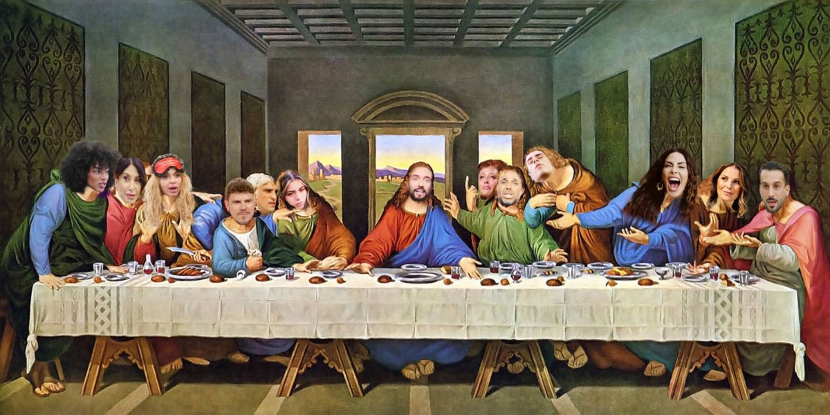 dilettafaro's tweet photo. L' ultima scena "La spartizione dei biscotti"

Olio su tela -Leonardo Da Vinci-

#gfvip https://t.co/E4AKuirRke