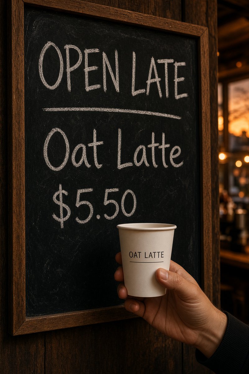 BiebeKing's tweet photo. ChatGPT vs Grok vs Muse. First generation, no cherry-picking.

All three spelled everything right. “OPEN LATE”, “Oat Latte”, “$5.50”. Text used to be the giveaway. Not anymore.

The real difference now is following instructions:

– ChatGPT: I asked for a hand. It gave me a whole barista.
– Grok: Most literal. But swapped in a takeaway cup and printed “OAT LATTE” on it.
– Muse: Best lighting. Also invented 3 menu items and prices I never asked for.

If you run a real business, Muse is the dangerous one. Made-up prices on a café ad is a liability.

Which one would you actually use?