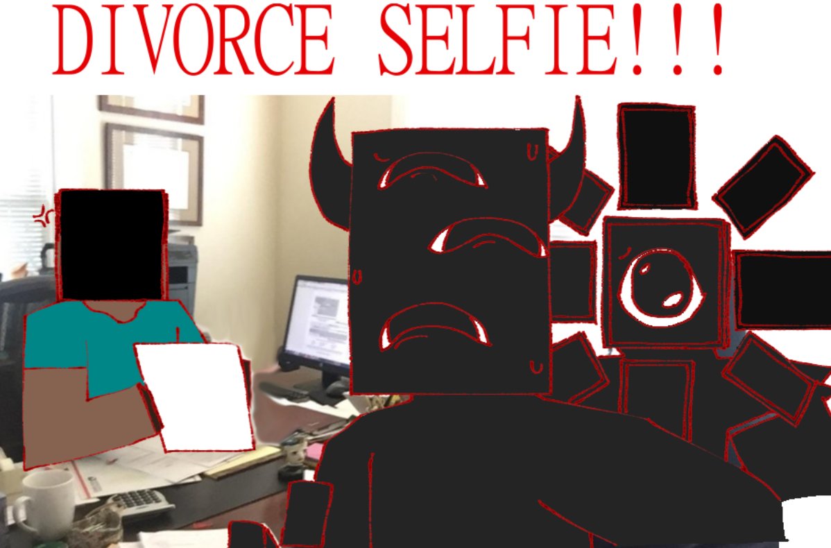 ImUelial's tweet photo. DIVORCE SELFIE!!! #wonderlandjar https://t.co/TBBWTtY3Ea