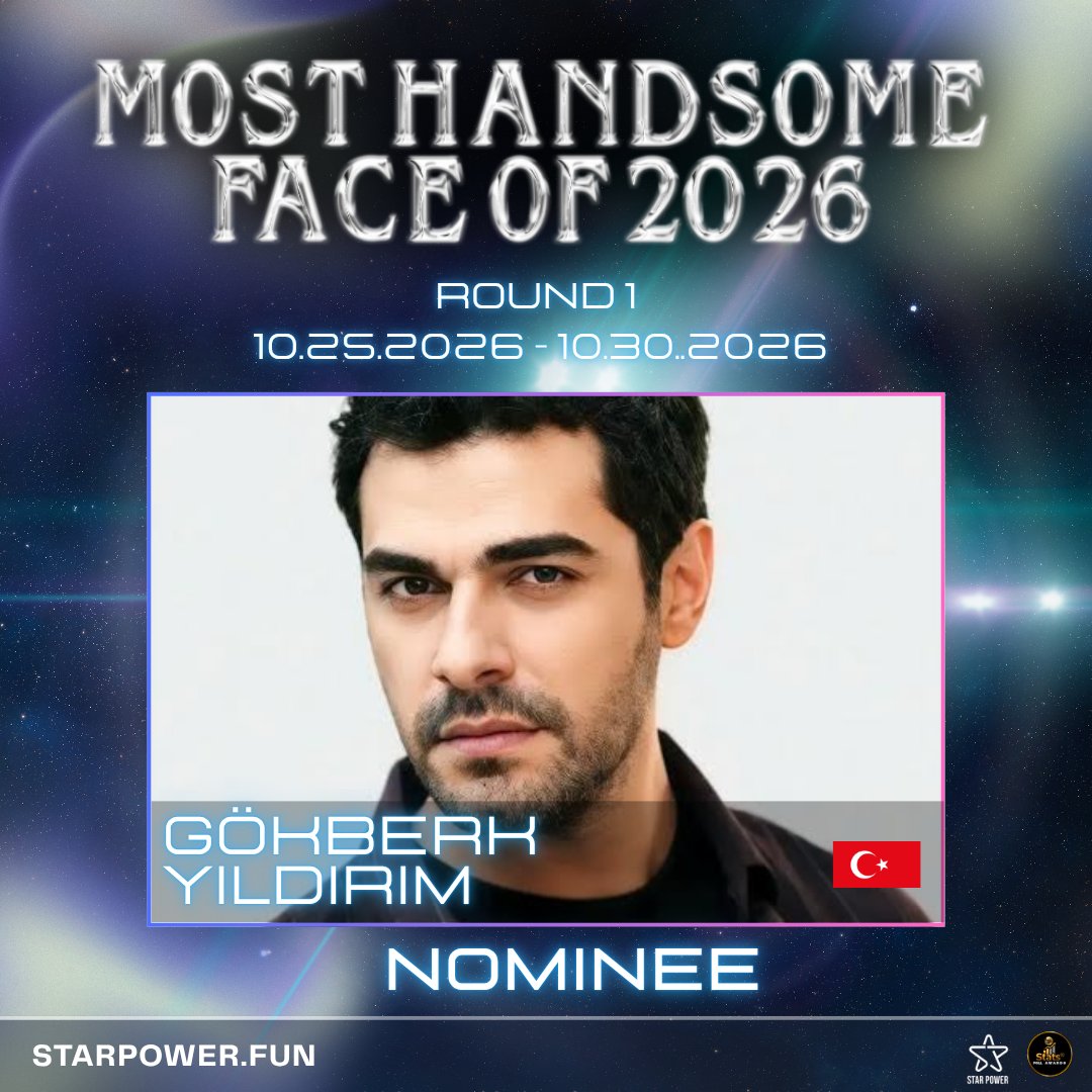 StatsPollAwards's tweet photo. Gökberk Yıldırım 🇹🇷
 
NOMINEE — Most Handsome Face 2026 👑
Your vote matters — show your support today! 🗳️✨
🔗 Vote: https://t.co/ZWdN080wHA
 
#GökberkYıldırım #StatsPollAwards #StarPower https://t.co/wWonGxvJ8P