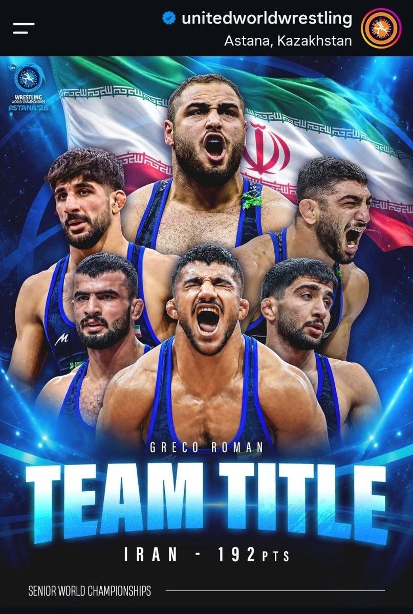 EmpireOfIraan's tweet photo. پوستر اتحادیه جهانی کشتی

برای قهرمانی تیم فرنگی ایران در مسابقات قهرمانی جهان 💚🤍❤️ https://t.co/PbvBDcE8he