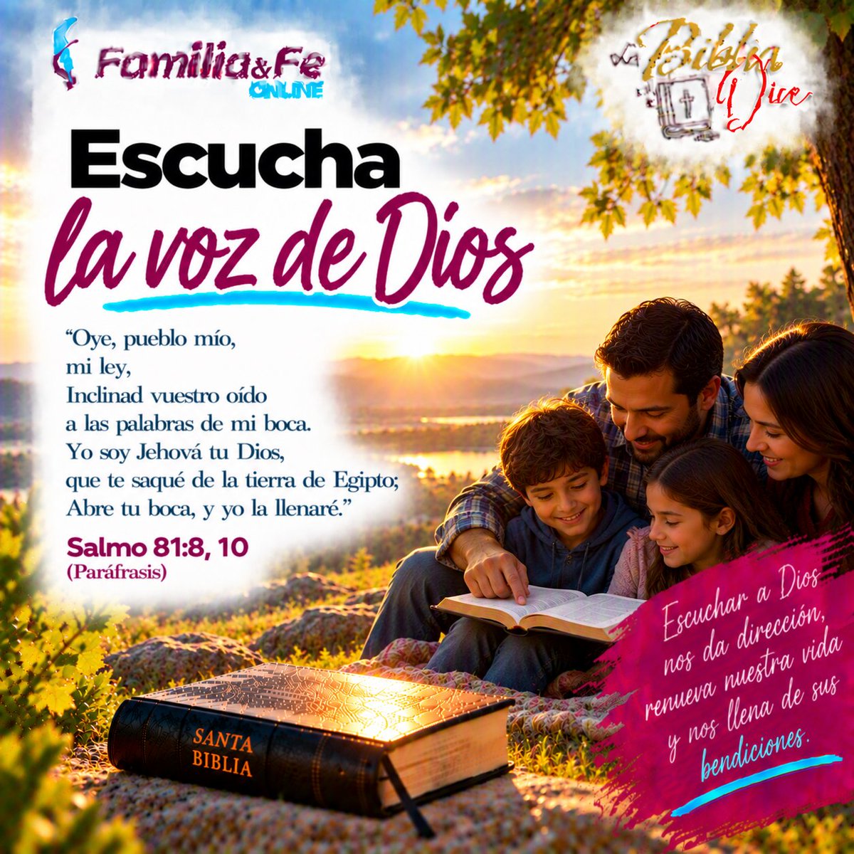 yvanmbalabarca's tweet photo. #rpsp #Salmo81 📖
✅Alaba a Dios y recuerda cómo te libró.
✅Escucha su voz y no sigas caminos obstinados.
✅Si obedeces, Él puede sostenerte y saciarte con lo mejor.
¡Retuitea y dale Like! https://t.co/OHDuEwCoFt