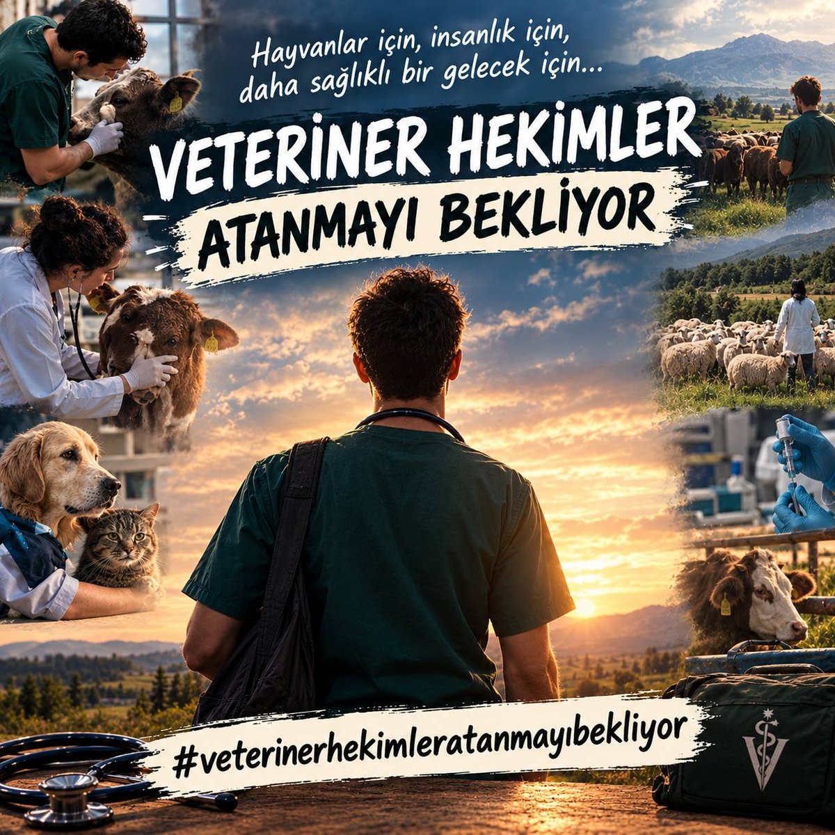 AktagDelal56952's tweet photo. Veteriner Hekimlerin atanması, sağlık sisteminin bütünlüğünü sağlamak ve halk sağlığını tehdit eden hastalıkların önüne geçmek için gereklidir. #veterinerhekimleratanmayıbekliyor https://t.co/PGgdgOGgDq