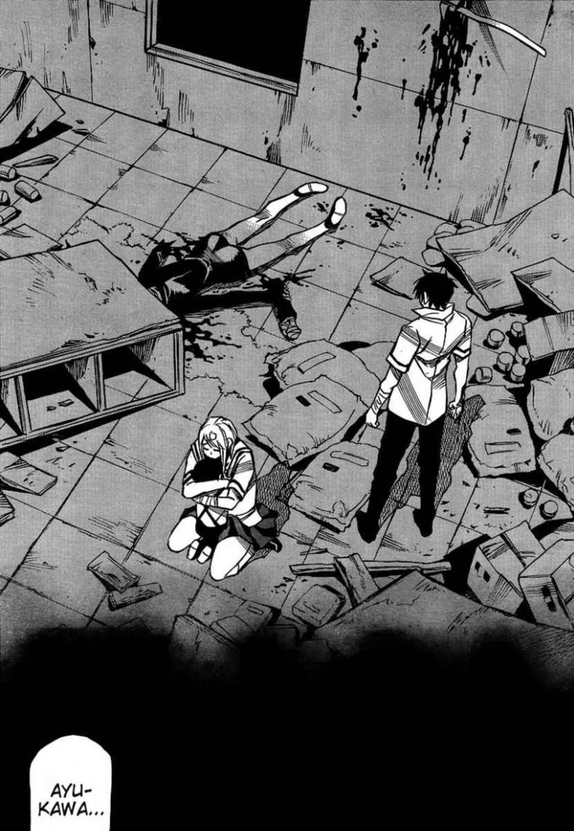 GokuDRyuzaki's tweet photo. Cradle Of Monsters Ch. 26
Miyamura attacks Ayukawa but luckily she is saved by Takigawa

Dang he ripped her arm off &amp; then cut off her head, I hope the threat that she posed is over like seriously she became quick the sinister character all because she didn't like being infected https://t.co/hd4vSIqTQ2