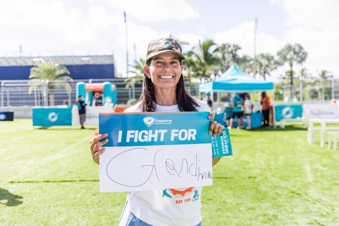 Image from Dolphins Cancer Challenge (@TackleCancer)