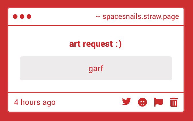 spacesnails's tweet photo. garf :D

https://t.co/BSCoWpo8Tz https://t.co/dBtbk9qqNy