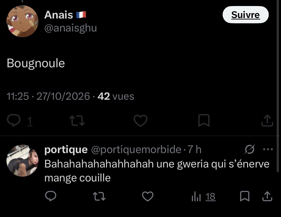 portiquemorbide's tweet photo. Reviens stppp assume t propos t pas drôle à me bloquer https://t.co/7YLuaWzFTk