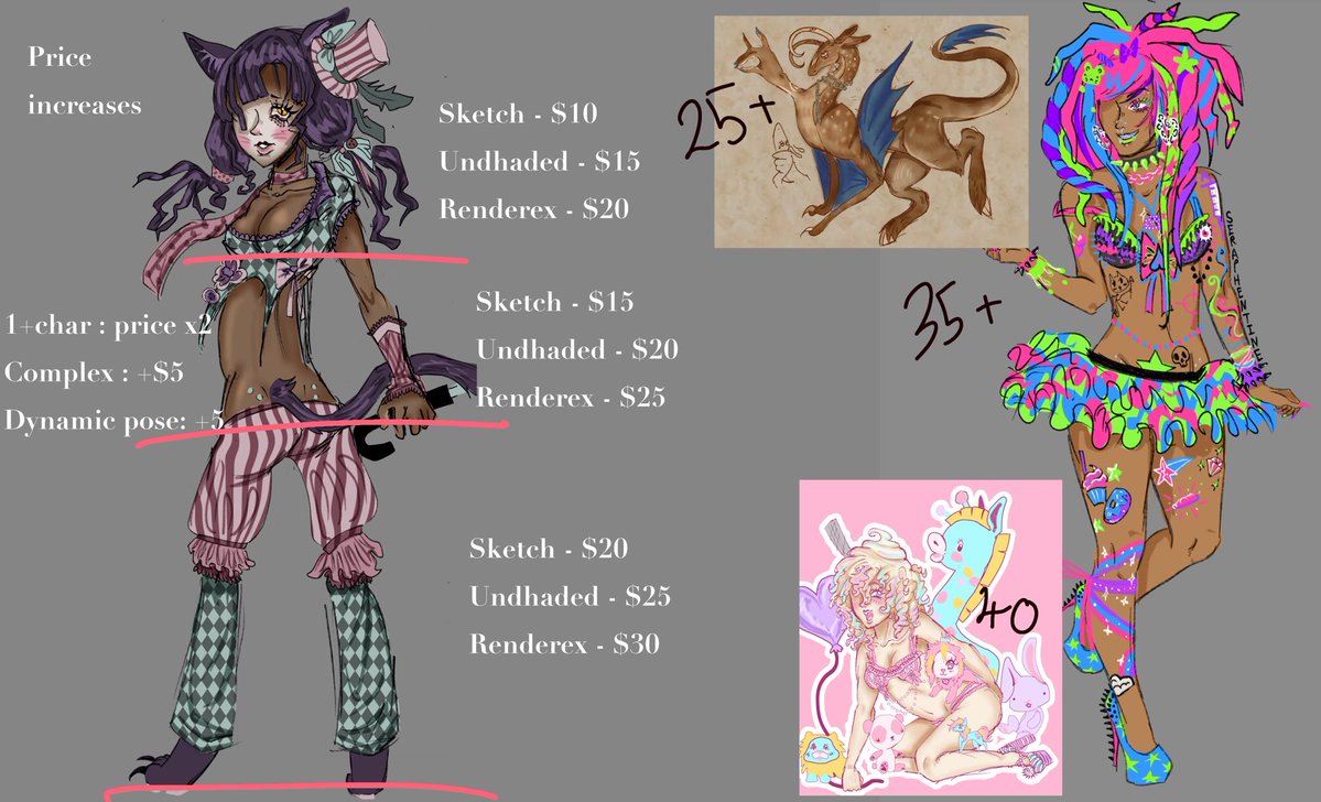 Danineigh's tweet photo. Whay no one want to commision me ples 
Prices in £ ok https://t.co/5lTbelhyRE