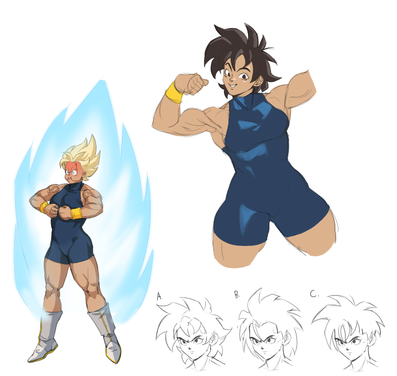 Corujaink's tweet photo. some exploration ideas of my oc character for dragon ball: Berin! https://t.co/zmAkSukivc