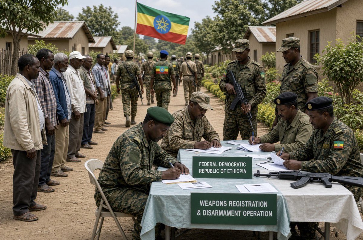 Habtishgreat's tweet photo. Ethiopian Federal Forces, together with the Somali and Oromia regional governments, must disarm all individuals who do not have a valid permit to carry weapons.
The government must also ensure that every person authorized to carry a weapon is properly registered and documented.
In addition, security forces from both regions should conduct joint patrols to protect the safety and security of innocent civilians.