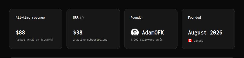 Adam_Skouad's tweet photo. V1 taught me one thing I can't unlearn:

People will pay for this.

Not a lot of people. Not yet.

But real people, for something I built alone at 17.

That's why V2 feels scarier.

Before, I was asking: "Will anyone care?"

Now I'm asking: "Can I make it bigger without breaking what already works?"

Different fear.

A better one.