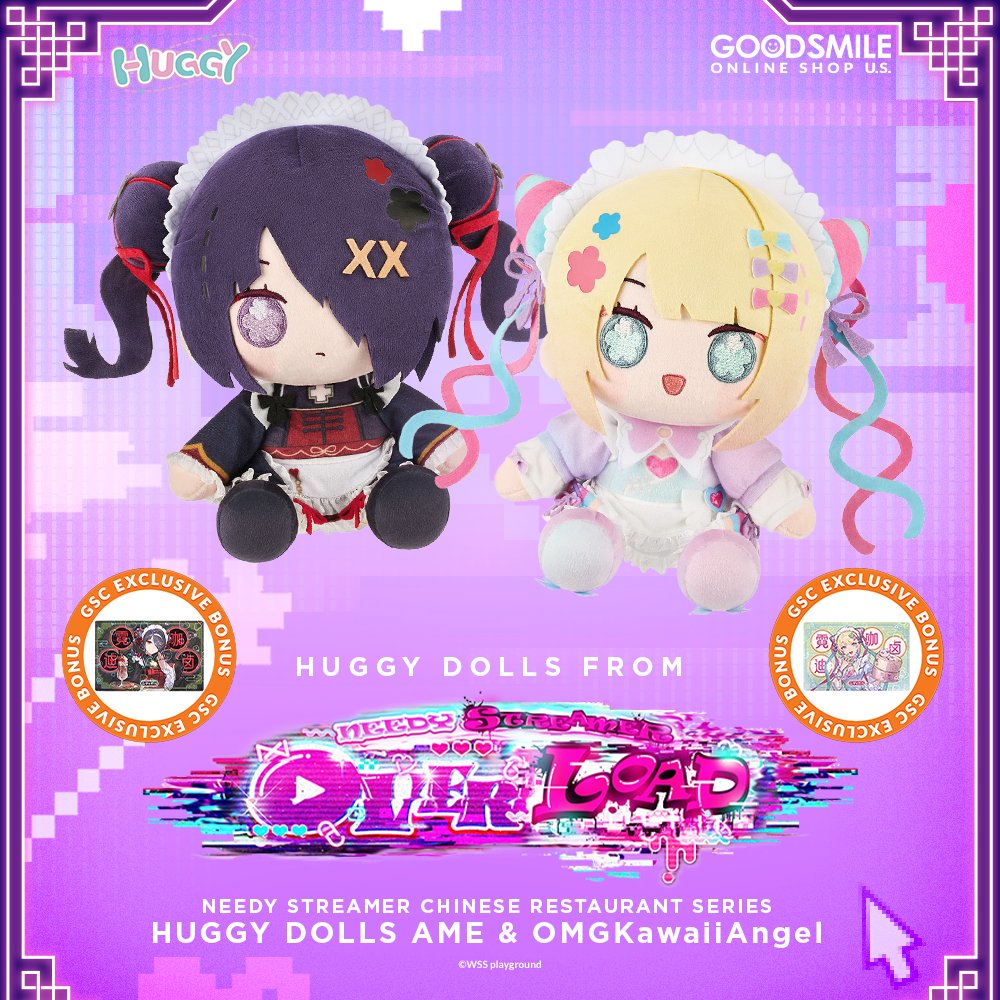 GoodSmile_US's tweet photo. Your feed isn't ready for this level of soft, savory style! Let Ame and OMGkawaiiAngel hijack your display with these adorably sweet Chinese-style HUGGY DOLL plushies. Preorder now to score their GSC Bonus Cards!
Shop: https://t.co/C692533Kxp
#NEEDYSTREAMEROVERLOAD #Goodsmile https://t.co/Lpvjuk2tYJ