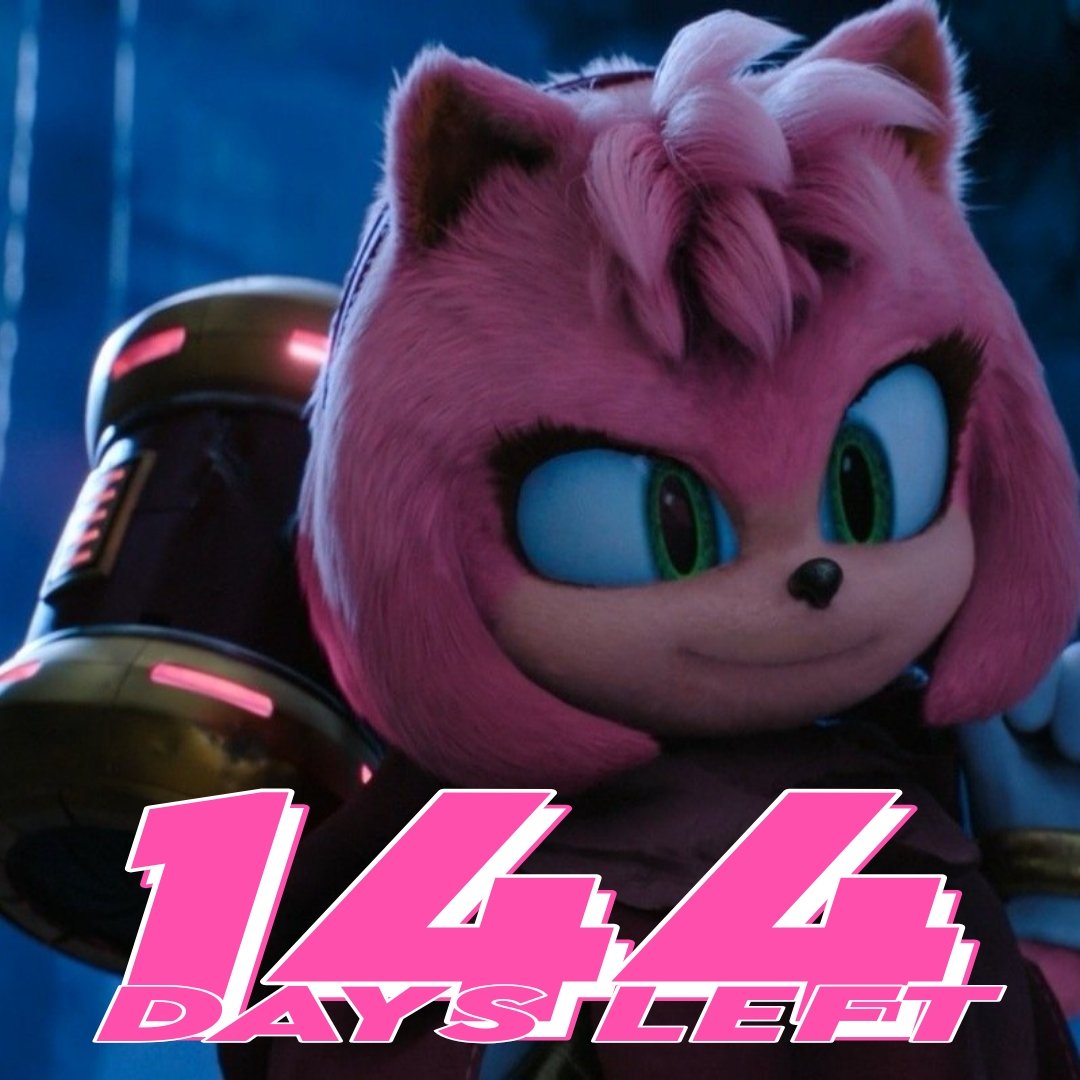 SonicCountdwn's tweet photo. Hey everyone! Hoping y'all are having a wonderful day!

144 days until #SonicMovie4 https://t.co/T5zwKSvsNO