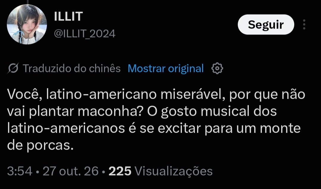 gihrzs's tweet photo. Gente denunciem a conta dessa RACISTA XENOFOBICA, não é possível q ela seja gliit, ela tá cometendo diversos crimes com o icon da Iroha ainda @acervyillit @ILLITHQBR https://t.co/cxYFF3UgsV