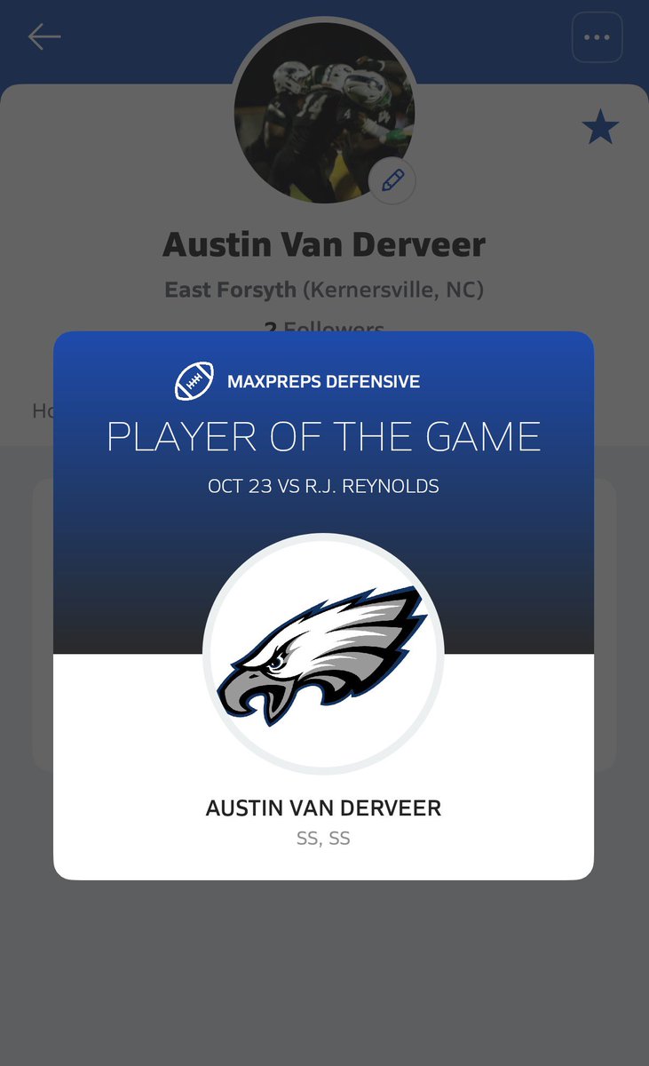AVanDerveer2029's tweet photo. 2-time Player of the Game

4 solo tackles
2 assists

@EFHS_Football @CoachWillert @Coach_KelzHayes @CoachJimmy51 @Whick_44 @CoachBryant14 https://t.co/p2YnS8vGZJ