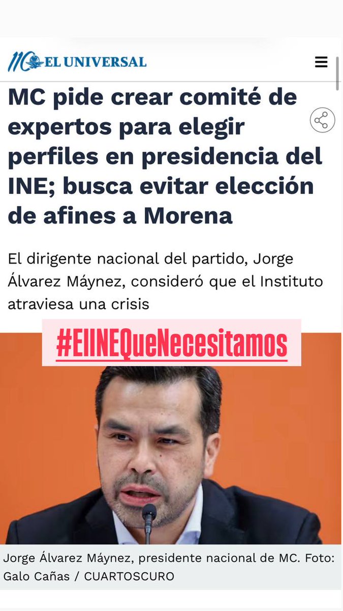 DimeLaVerdadNow's tweet photo. No desaprovechemos esta oportunidad para exigir un INE ciudadano, transparente y abierto #MCPropone #ElINEQueNecesitamos https://t.co/NVvSc7w0Lh