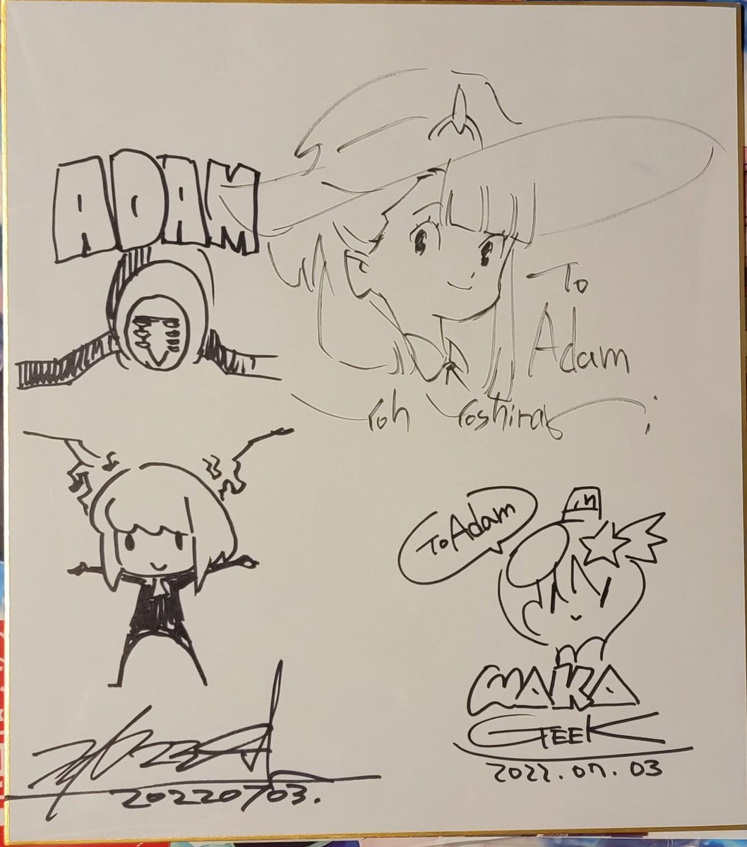 UGamer81's tweet photo. @Jackbotnik I have quite a few I've gotten from Anime Expo for the last several years. My favorite is this one I'd gotten from Studio TRIGGER back in 2022. https://t.co/ZWpNqjJong