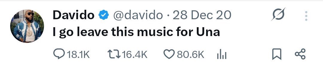 GuyMr10's tweet photo. @davido you promised this year, don’t forget idolo https://t.co/12jaQKER9l