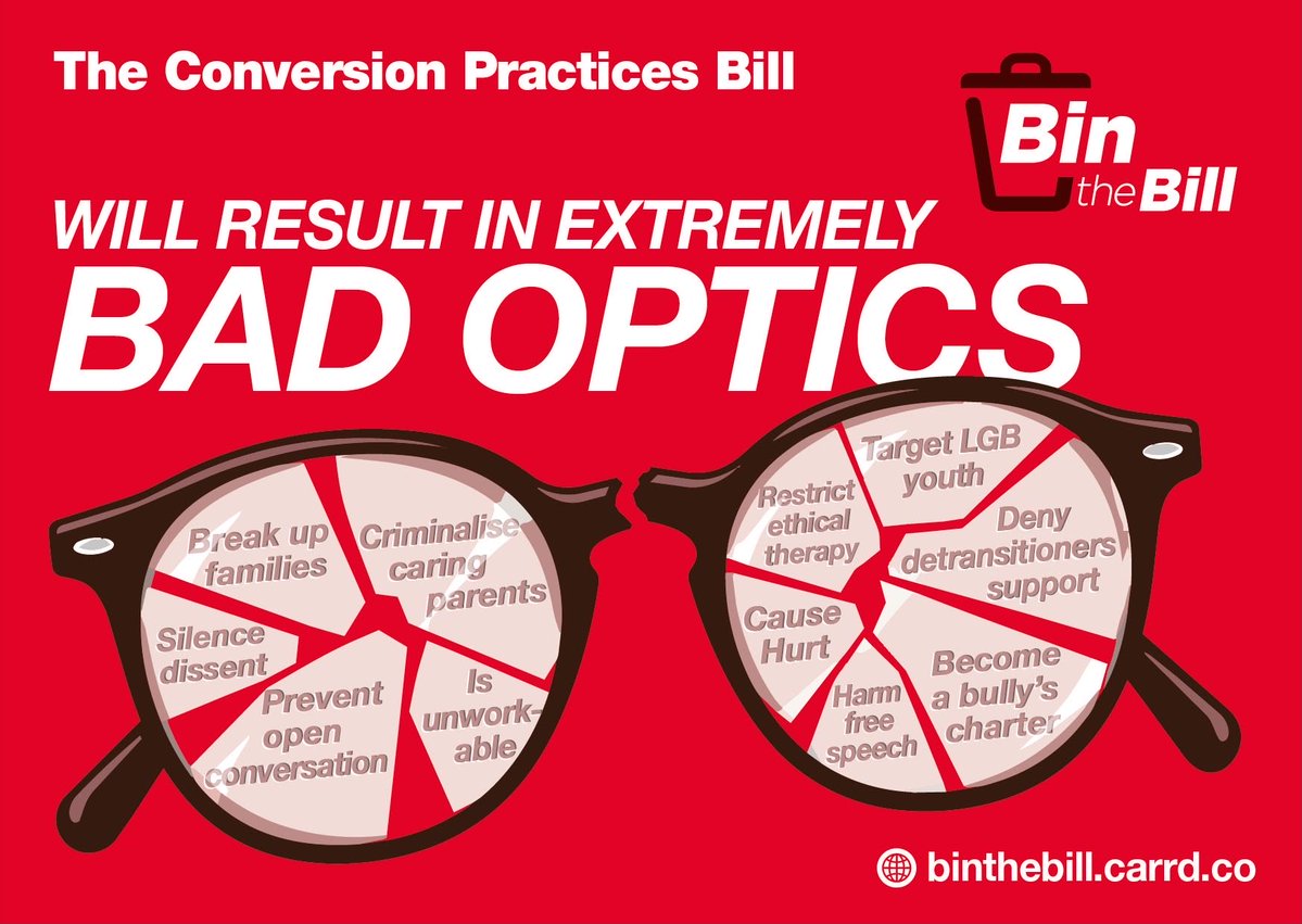 BinTheBill_'s tweet photo. @PomegranateGayM @DonkinFaith Hopefully more Labour MOs will realise the optics of supporting the #ConversionPracticesDraftBill are poor.

It’s a bully’s charter which will criminalise parents for responsible and loving parenting.

#BinTheBill https://t.co/1RsmiHVV4U