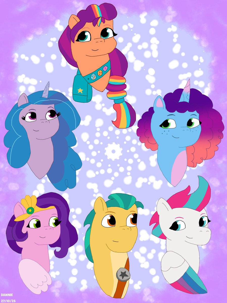 brightdawns_'s tweet photo. #Unitober2026 Day 27!

Mane Six!! I miss them so much 🥺 https://t.co/byiRgAuykb