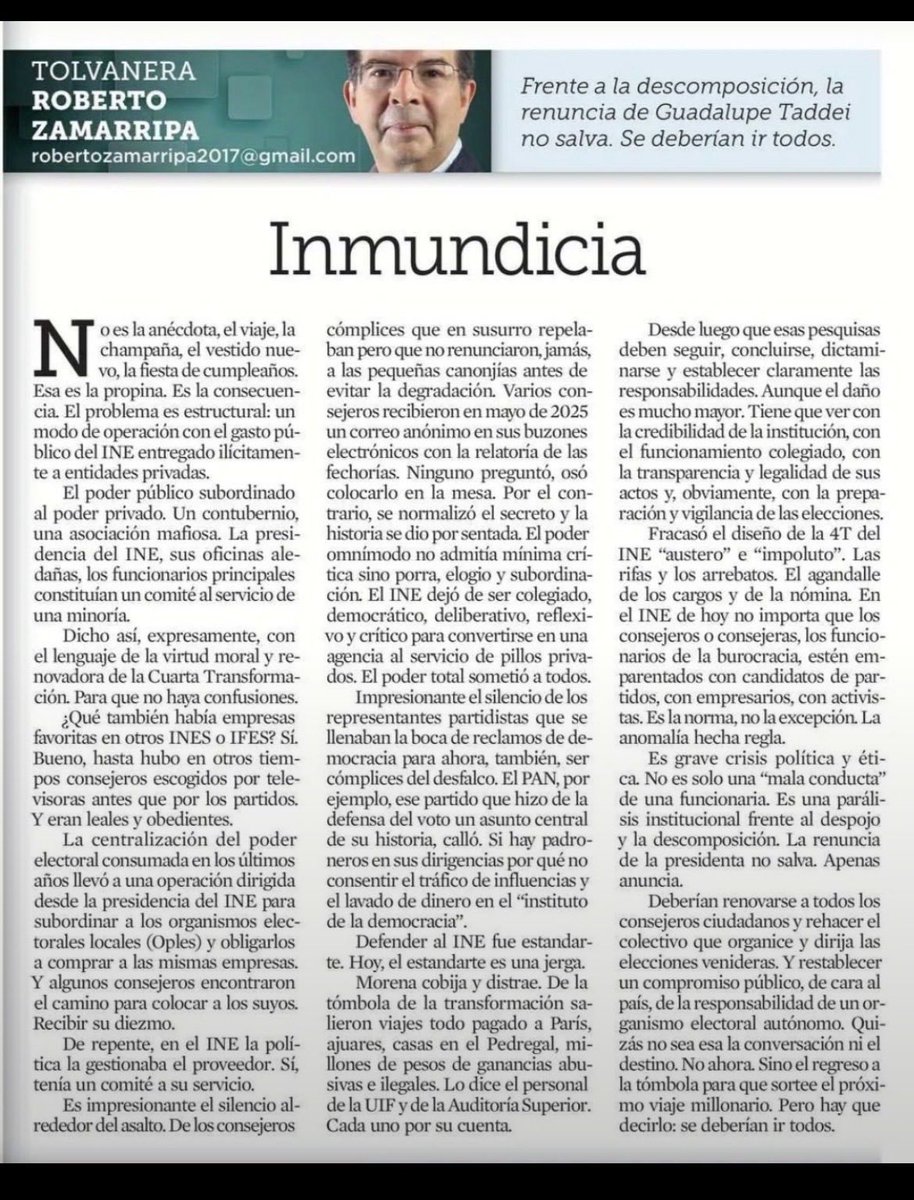 Efesios6_12's tweet photo. @DeniseDresserG @Claudiashein Deben irse TODOS. https://t.co/s3UtFiDDS9