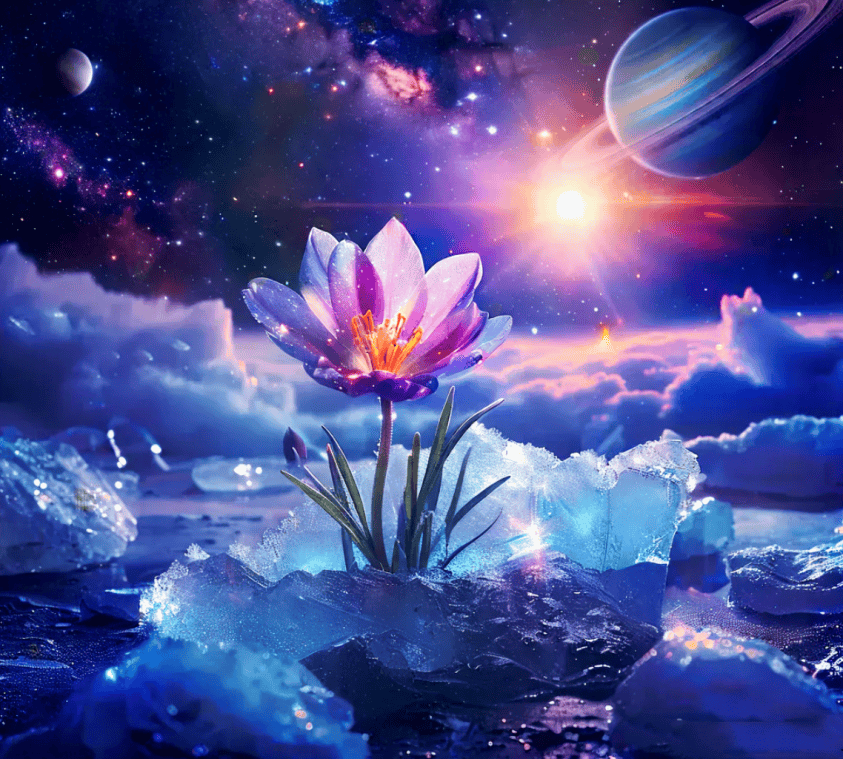 M9isgRrCy2HKW50's tweet photo. [星際の空に右側で一輪の花が咲いてる]， https://t.co/tNO2Vvh8M1