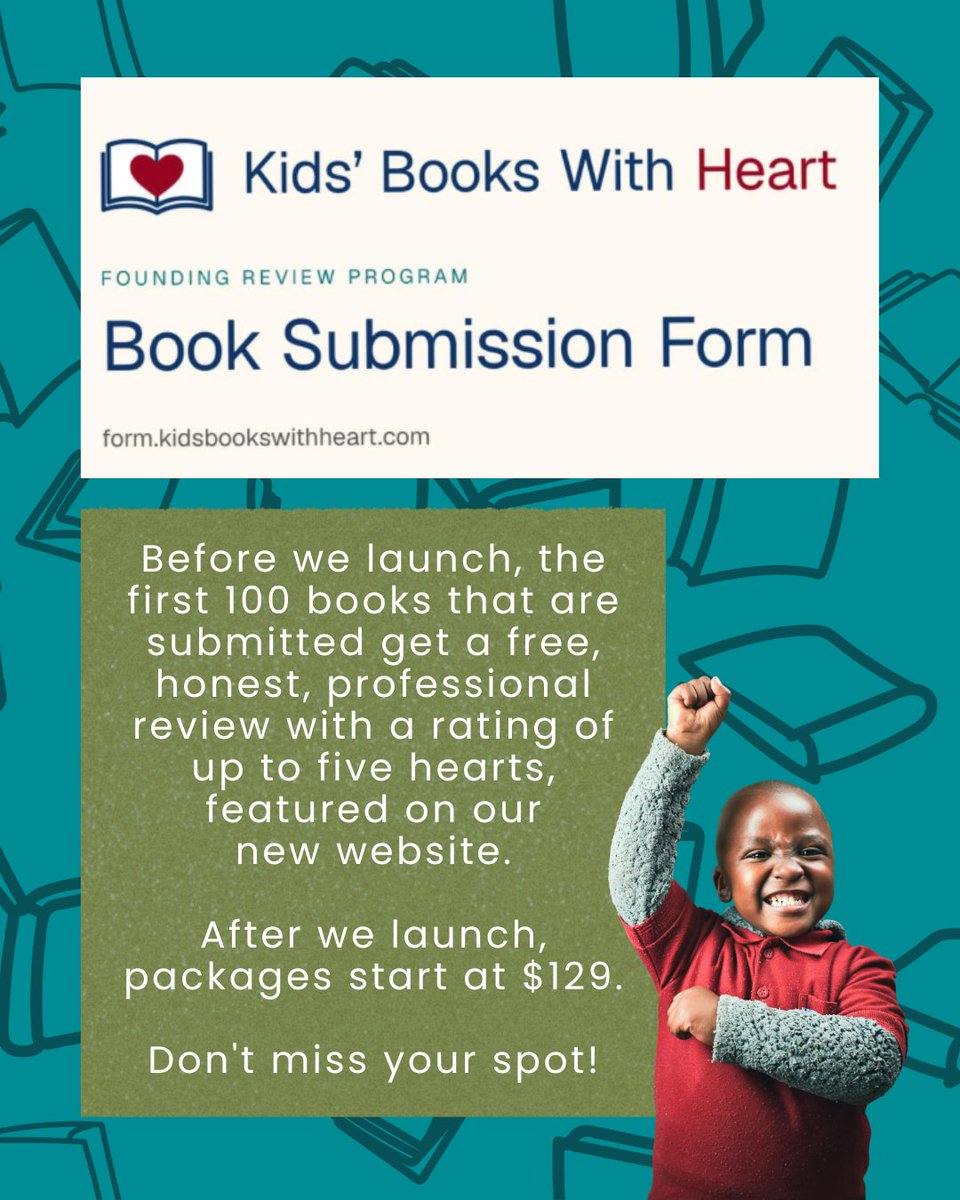 LawleyPublishi1's tweet photo. ⭐ Something NEW is happening at Lawley! ⭐

We're excited to announce the launch of Kid's Books With Heart! ❤️ 📚

To celebrate, we're offering FREE children's book reviews for the first 100 submissions! 🎉

Check it out here ➡️ https://t.co/KVjh5p04l5 https://t.co/4NRfEdwN15
