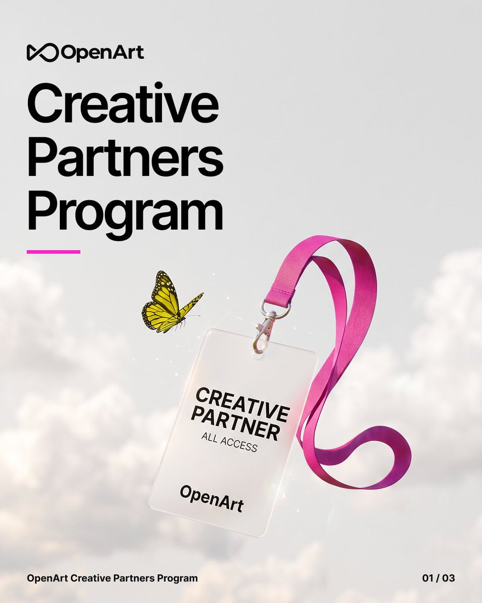 The OpenArt Creative Partners Program is looking for creators who love ...